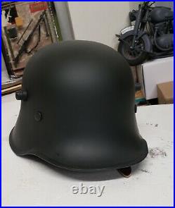 11 WWII German m18 early party parade helmet. No insignia. Reproduction sz. 57