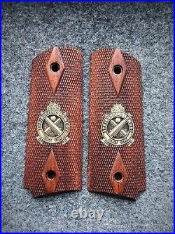 1911 Walnut Grips, metal logo according to your drawings