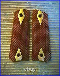 1911 Walnut Grips, metal logo according to your drawings