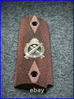1911 Walnut Grips, metal logo according to your drawings