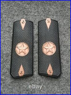 1911 Walnut Grips, metal logo according to your drawings