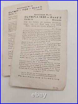 1936 Olympic German Photos 5x7 BERLIN pre-ww2 vintage lot 5 Cards Historical