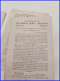 1936 Olympic German Photos 5x7 BERLIN pre-ww2 vintage lot 5 Cards Historical