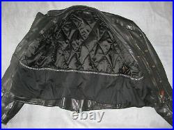 1940s WW2 German Luftwaffe Motorcycle black Leather jacket sz 42 L