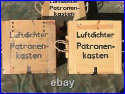 1943 WWII German Luftdichter Patronen-kasten ammo crate wood box repro from org
