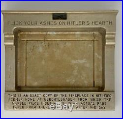 1946 Weatherhead Ashtray BERCHTESGADEN FLICK YOUR ASHES ON HITLERS HEARTH