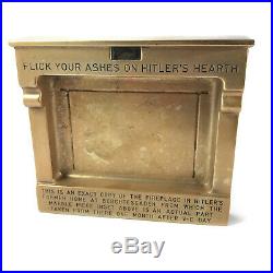 1946 Weatherhead Ashtray FLICK YOUR ASHES ON HITLER'S HEARTH No Marble Piece