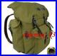 1PC WWII German Mountain Trooper Canvas Rucksack Backpack with Leather Strap Bag