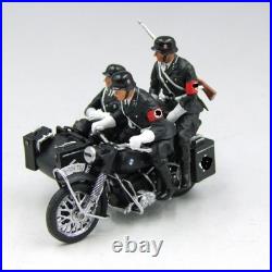 1/30 WW2 German SS R75 motorcycle with 3 soldiers SA016