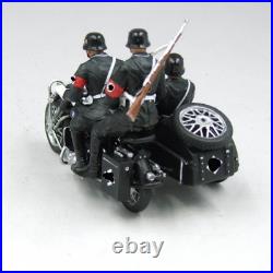 1/30 WW2 German SS R75 motorcycle with 3 soldiers SA016