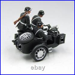 1/30 WW2 German SS R75 motorcycle with 3 soldiers SA016