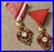 2 pcs Knight's Order of Franz Joseph I of Austria Brass Medal