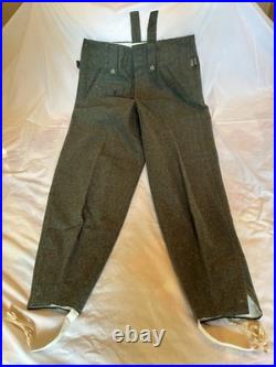 33-34 Waist German Repro WW2 M43 Wool Pants