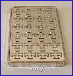 37 German World War II Replica Silver Plated Eagle Iron Cross 1 Ounce Alloy Bars