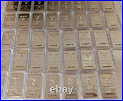 37 German World War II Replica Silver Plated Eagle Iron Cross 1 Ounce Alloy Bars