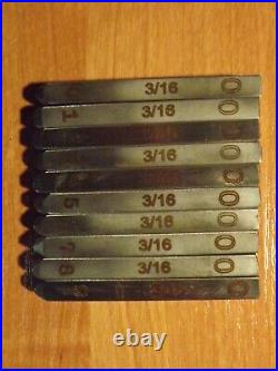 3/16 inch Number Stamp Set for Harley Davidson Punch AS