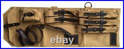 5 X Lot Of Five Wwii German Mp Tan Canvas Carry Case(khaki) With Free Mp44 Sling