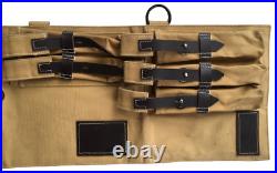 5 X Lot Of Five Wwii German Mp Tan Canvas Carry Case(khaki) With Free Mp44 Sling