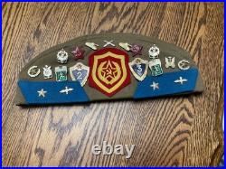 7-2026-MILITARY GERMAN CAP WithMANY PINS