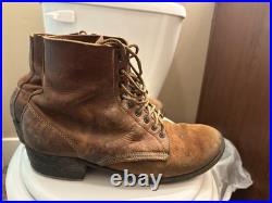AUTHENTIC Size 11 German Hobnail Boots WWII AUTHENTIC Size 11 German Hobnail Boots WWII