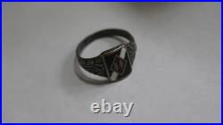 A GERMAN Silver 800 Enamel RING