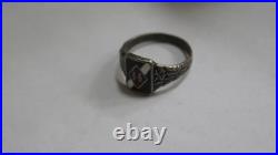 A GERMAN Silver 800 Enamel RING