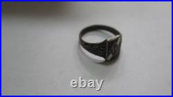 A GERMAN Silver 800 Enamel RING