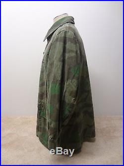 Aged Repro WWII German Luftwaffe Reversible Splinter Camo Jacket Tunic Size L