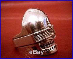 Alien biomechanical 925 SILVER RING with your size up for order fan art