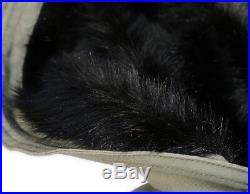 Arka/anorak full lenght opening black fur