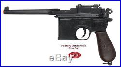 Authentic WWII 1896 Mauser Pistol Wood Grips Non-Firing Gun