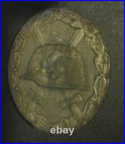 Authentic WWII Nazi German Silver Wound Badge