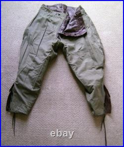 Authentic larger size Leather Breeches, WW2 Style, Brown, Excellent Condition
