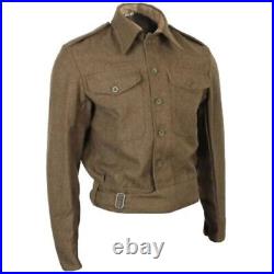 British Army 40 Pattern Tunic WW2 Repro Battle Dress Jacket Wool Tunic Uniform