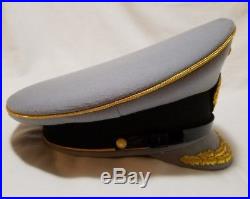 Bundeswehr Modern German Army General Admiral Officers Dress Visor Hat Cap