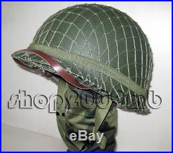 Collectibles WW2 US Army M1 Green Helmet W Net Replica