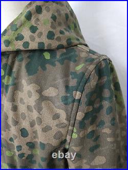 Cosplay WORLD WAR II GERMAN DOT44 PEAS CAMO &WHITE WINTER REVERSIBLE PARKA L