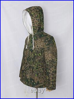 Cosplay WORLD WAR II GERMAN DOT44 PEAS CAMO &WHITE WINTER REVERSIBLE PARKA XL