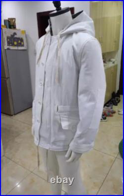 Cosplay WORLD WAR II GERMAN Military Gray &WHITE WINTER REVERSIBLE PARKA, L