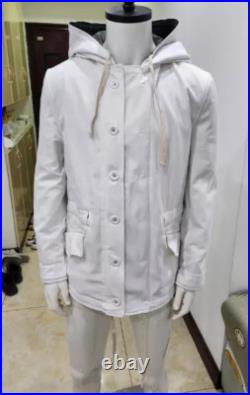 Cosplay WORLD WAR II GERMAN Military Gray &WHITE WINTER REVERSIBLE PARKA, S