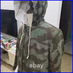 Cosplay WORLD WAR II GERMAN SPLINTER CAMO &WHITE WINTER REVERSIBLE PARKA, XXXL