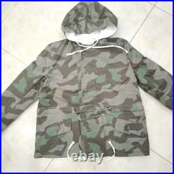Cosplay WORLD WAR II GERMAN SPLINTER CAMO &WHITE WINTER REVERSIBLE PARKA, XXXL