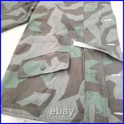 Cosplay WORLD WAR II GERMAN SPLINTER CAMO &WHITE WINTER REVERSIBLE PARKA, XXXL