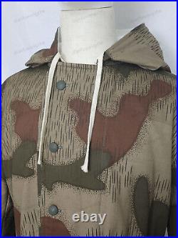 Cosplay WORLD WAR II GERMAN TAN&WATER CAMO &WHITE WINTER REVERSIBLE PARKA, M