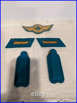 DDR German General (Luftwaffe) Air Force Collar Tabs, Shoulder Boards, Visor