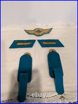 DDR German General (Luftwaffe) Air Force Collar Tabs, Shoulder Boards, Visor
