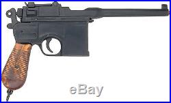 Denix Broomhandle Mauser Replica Gun Laquered Wood Grips