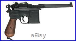 Denix Broomhandle Mauser Replica Gun Natural Wood Grips