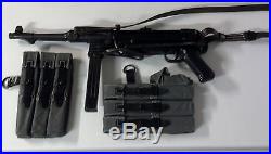 Dummy (inert, non-firing) repro WW2 MP-40, with sling and ammo pouches. MP40