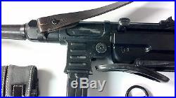 Dummy (inert, non-firing) repro WW2 MP-40, with sling and ammo pouches. MP40